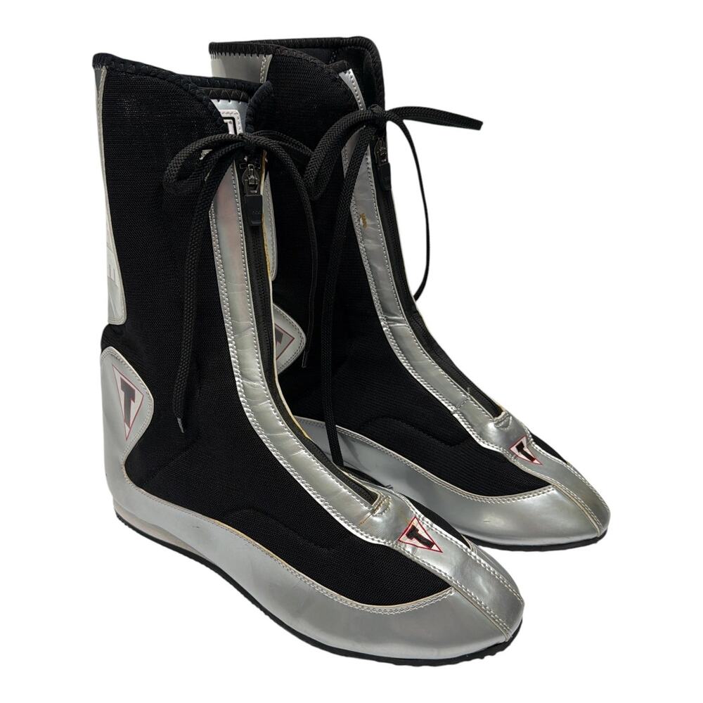 Title Boxing Shoes Size 12 Elevate Enrage Tall Black and Silver